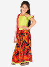 Green And Multi Colour KID1 Neveli Fancy Festive Wear Girls Lehenga Choli Collection K22EG122GRMU
